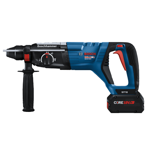 Bosch GBH18V - 28DCK24 18V Brushless Connected - Ready SDS - plus® Bulldog™ 1 - 1/8 In. Rotary Hammer Kit with (2) CORE18V 8 Ah High Power Batteries - Mississauga Hardware Centre Inc