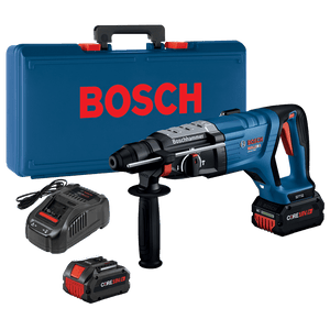 Bosch GBH18V - 28DCK24 18V Brushless Connected - Ready SDS - plus® Bulldog™ 1 - 1/8 In. Rotary Hammer Kit with (2) CORE18V 8 Ah High Power Batteries - Mississauga Hardware Centre Inc