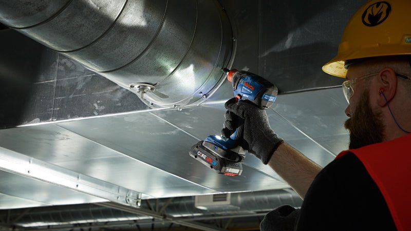 Bosch GDX18V - 1860CB15 18V Connected - Ready Two - In - One 1/4 In. and 1/2 In. Bit/Socket Impact Driver/Wrench Kit with (1) CORE18V 4 Ah Advanced Power Battery - Mississauga Hardware Centre Inc