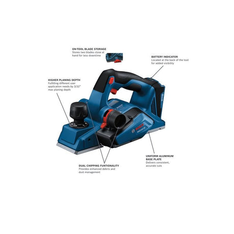 Bosch | GHO18V - 26N 18V Brushless Planer - Mississauga Hardware Centre Inc