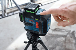 Bosch GLL300 - 42GL 3.7V 360⁰ Green - Beam Three - Plane Leveling and Alignment Laser with Li - Ion Battery - Mississauga Hardware Centre Inc