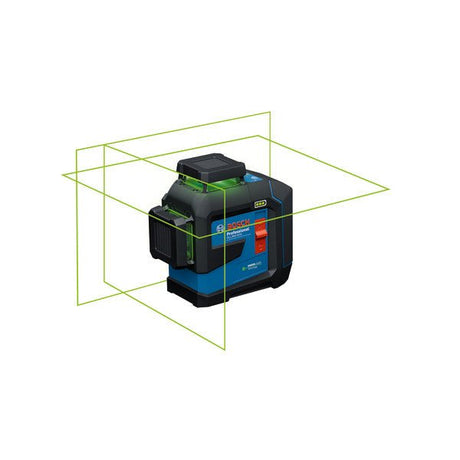 Bosch GLL300 - 42GL 3.7V 360⁰ Green - Beam Three - Plane Leveling and Alignment Laser with Li - Ion Battery - Mississauga Hardware Centre Inc
