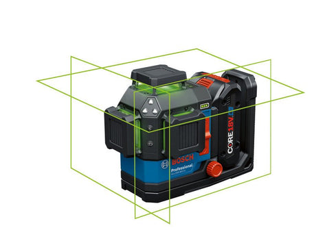 Bosch GLL330 - 80CGL 18V 360º Connected Green - Beam Three - Plane Leveling and Alignment Laser with (1) 4 Ah Battery - Mississauga Hardware Centre Inc