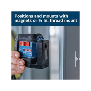 Bosch GLL50 - 20GL Green Beam Self Leveling Cross Line Laser - Mississauga Hardware Centre Inc