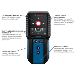 Bosch GMS120 - 27 Professional Wall/Floor Scanners - Mississauga Hardware Centre Inc