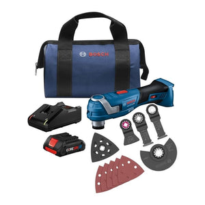 Bosch GOP18V - 34B14 18V Brushless StarlockPlus Oscillating Multi - Tool Kit with (1) CORE18V 4 Ah Advanced Power Battery - Mississauga Hardware Centre Inc