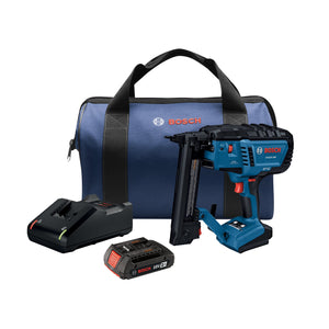 Bosch GTH18V - 18MB12 18V Brushless 18 - Gauge Narrow Crown Stapler Kit with (1) 2 Ah Standard Power Battery - Mississauga Hardware Centre Inc