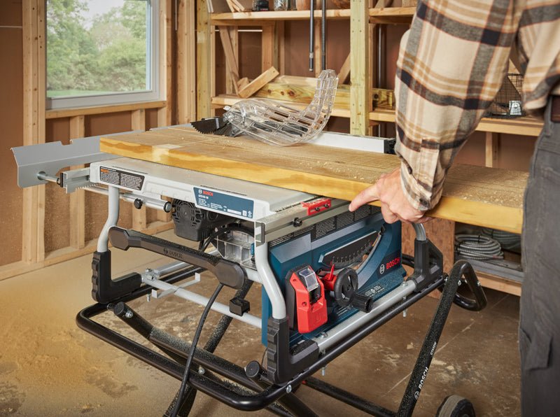 Bosch GTS15 - 10 10 In. Jobsite Table Saw with Gravity - Rise Wheeled Stand - Mississauga Hardware Centre Inc