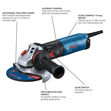 Bosch GWS14 - 60 6 In. Angle Grinder - Mississauga Hardware Centre Inc