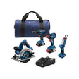 Bosch GXL18V - 497B23 18V 4 - Tool Combo Kit - Mississauga Hardware Centre Inc