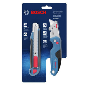 Bosch H11 - 14100 - 1 2pc Utility Knife Set - Mississauga Hardware Centre Inc
