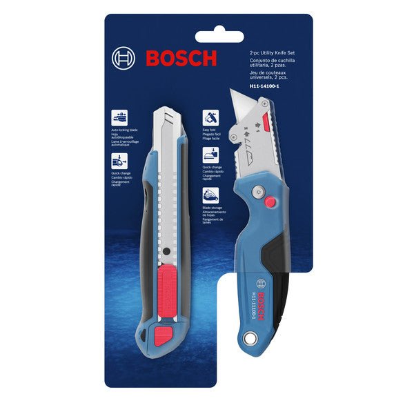 Bosch H11 - 14100 - 1 2pc Utility Knife Set - Mississauga Hardware Centre Inc