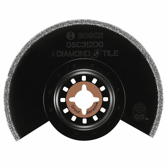 Bosch | OSC312DG 3 - 1/2 In. x 1/8 In. Kerf Multi - Tool Diamond Grit Grout Grinding Blade - Mississauga Hardware Centre Inc