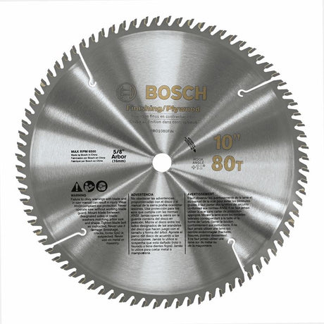Bosch | PRO1080LAM 10" 80 Tooth Laminate Cutting Circular Saw Blade - Mississauga Hardware Centre Inc