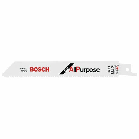 Bosch RAP610 6 In. 10 TPI All - Purpose BiMetal Reciprocating Saw Blade - Mississauga Hardware Centre Inc