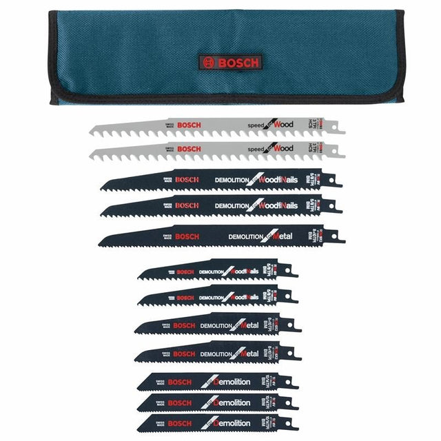 Bosch RD12PK 12 Piece Demolition Reciprocating Saw Blade Set - Mississauga Hardware Centre Inc