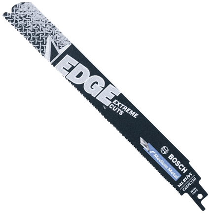Bosch RECM9X2 - 25B 25 pc. 9 In. 14/18 TPI Edge Reciprocating Saw Blades for Medium Metal (Bulk Pack) - Mississauga Hardware Centre Inc