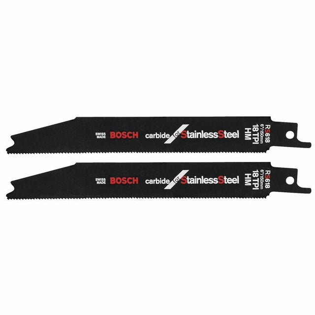 Bosch RS618 - 2 6 In. 18 TPI Stainless Steel Cutting Reciprocating Saw Blade - Mississauga Hardware Centre Inc