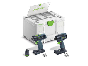FESTOOL 578829 TID 18 Basic-Set T18 Impact Driver and Drill Set
