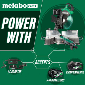 metabo HPT C3612DRAQ4M 36V MultiVolt™ 12" Dual Bevel Sliding Miter Saw w/ Torque Boost Technology (Tool Body Only)