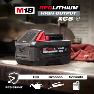 Milwaukee 48-11-1855R M18™ REDLITHIUM™ HIGH OUTPUT™ XC5™ Resistant Battery Pack