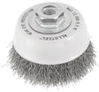 Wire brush with metal backing and ALSTEEF branding on a white background