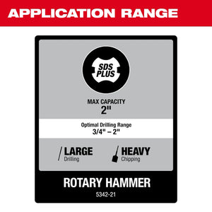 Milwaukee 5342-21 2" SDS Max Rotary Hammer