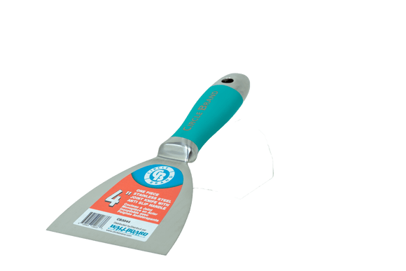 Wallboard CB3044 Circle Brand 4" One Piece S/S Joint Knife w/Anti Slip Handle