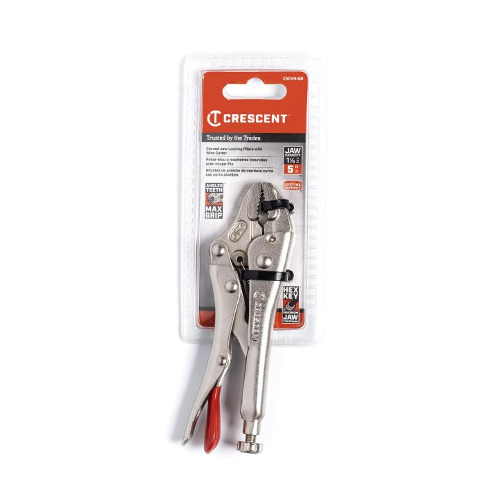 Crescent C5CVN - 08 5" Curved Jaw Locking Pliers with Wire Cutter - Mississauga Hardware Centre Inc