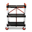 CRESCENT F3SCBL SITERUNNER 3 Shelf Folding Jobsite Cart - Mississauga Hardware Centre Inc