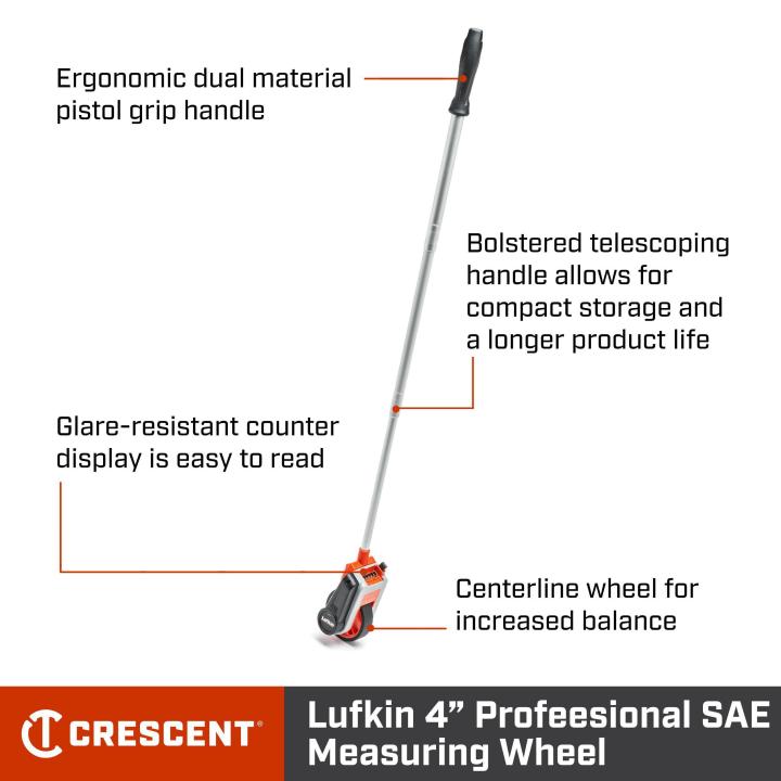 Crescent PSMW18N 4" Compact SAE Measuring Wheel - Mississauga Hardware Centre Inc