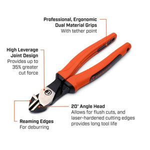 Crescent Z5428CGR - 06 8" Z2 Diagonal Cutting Plier with Cushion Grip Rawhide Handle - Mississauga Hardware Centre Inc