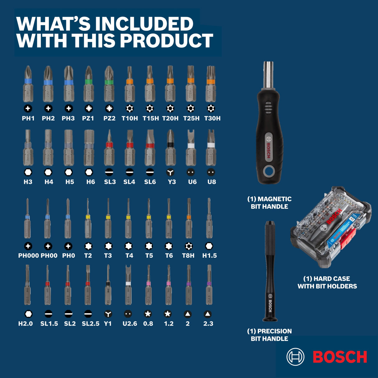 Bosch PB4042 42pc Extra Hard Precision Bit Set