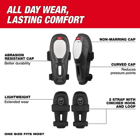 Milwaukee 48-73-6070 Dynamic Flooring Knee Pad feature callouts