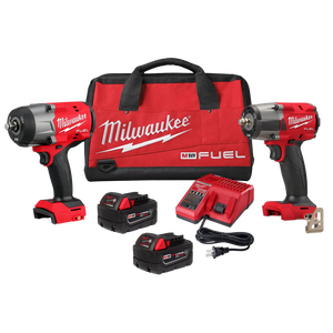 Milwaukee 3010-22 M18 FUEL™ 1/2" HTIW & 3/8" MTIW Automotive Combo Kit