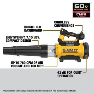 DEWALT DCBL777B 60V MAX High Power Brushless Blower (Tool Only) - Mississauga Hardware Centre Inc