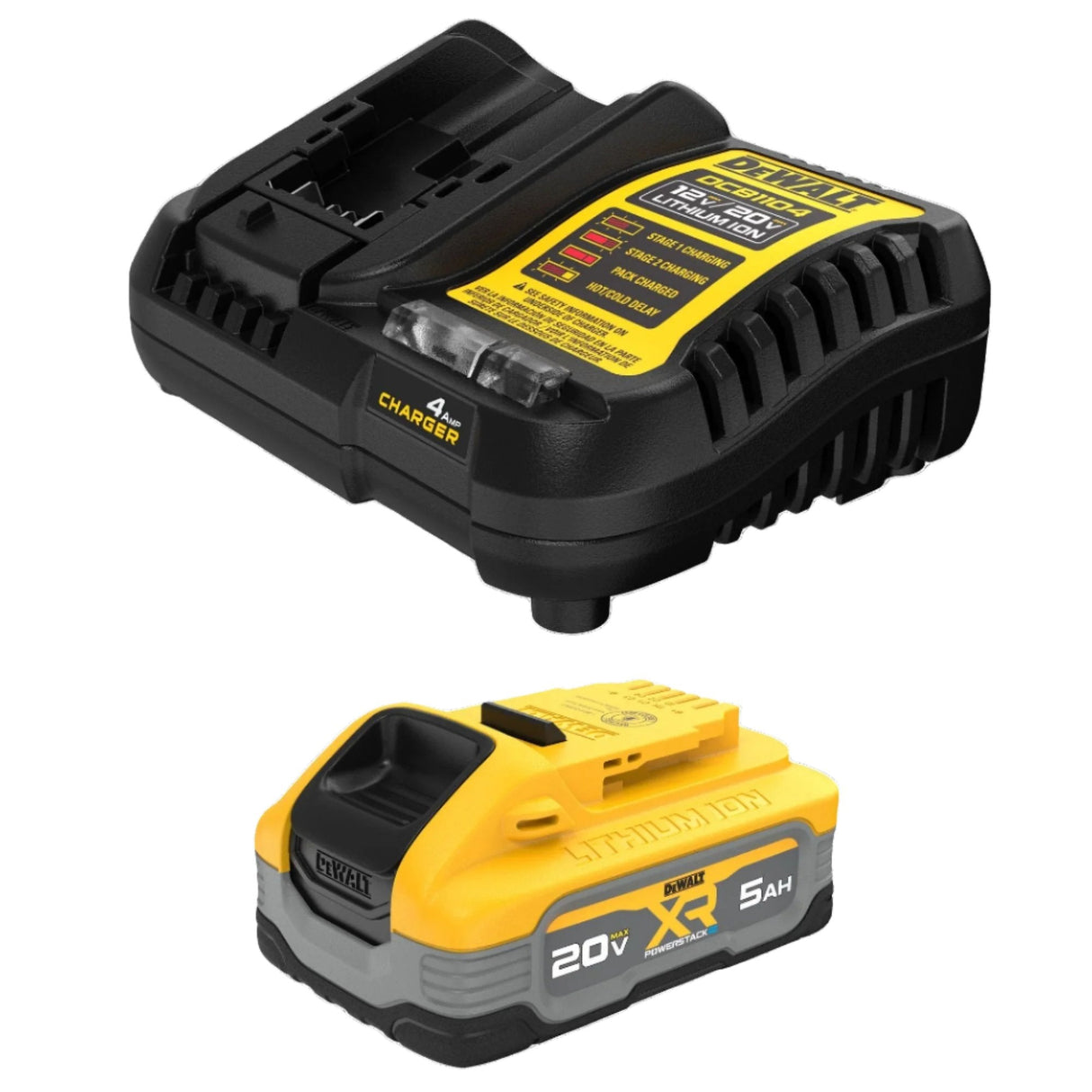 DEWALT DCBP520C 20V MAX* XR POWERSTACK™ 5Ah Battery Starter Kit - Mississauga Hardware Centre Inc