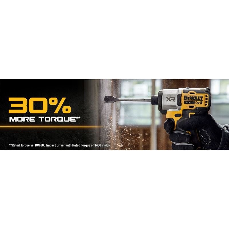 DEWALT DCF845B 20V MAX XR 3 - Speed Impact 1/4 in. Driver (Tool Only) - Mississauga Hardware Centre Inc