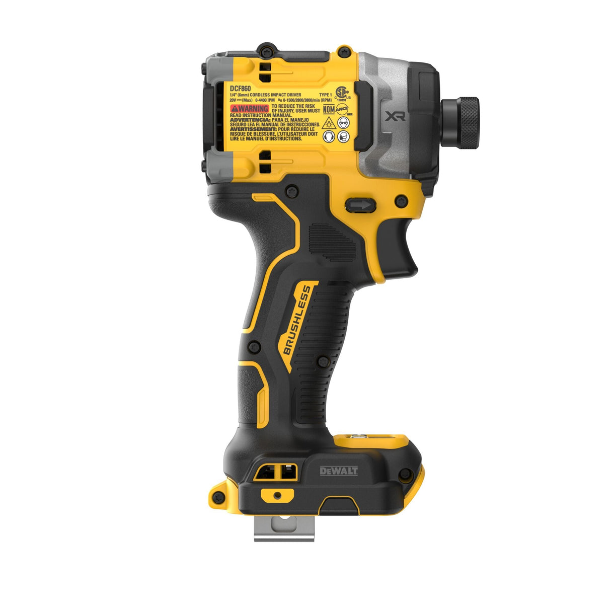 DEWALT DCF860B 20V MAX* XR® Brushless Cordless 3 - Speed High Torque 1/4 in. Impact Driver (Tool Only) - Mississauga Hardware Centre Inc