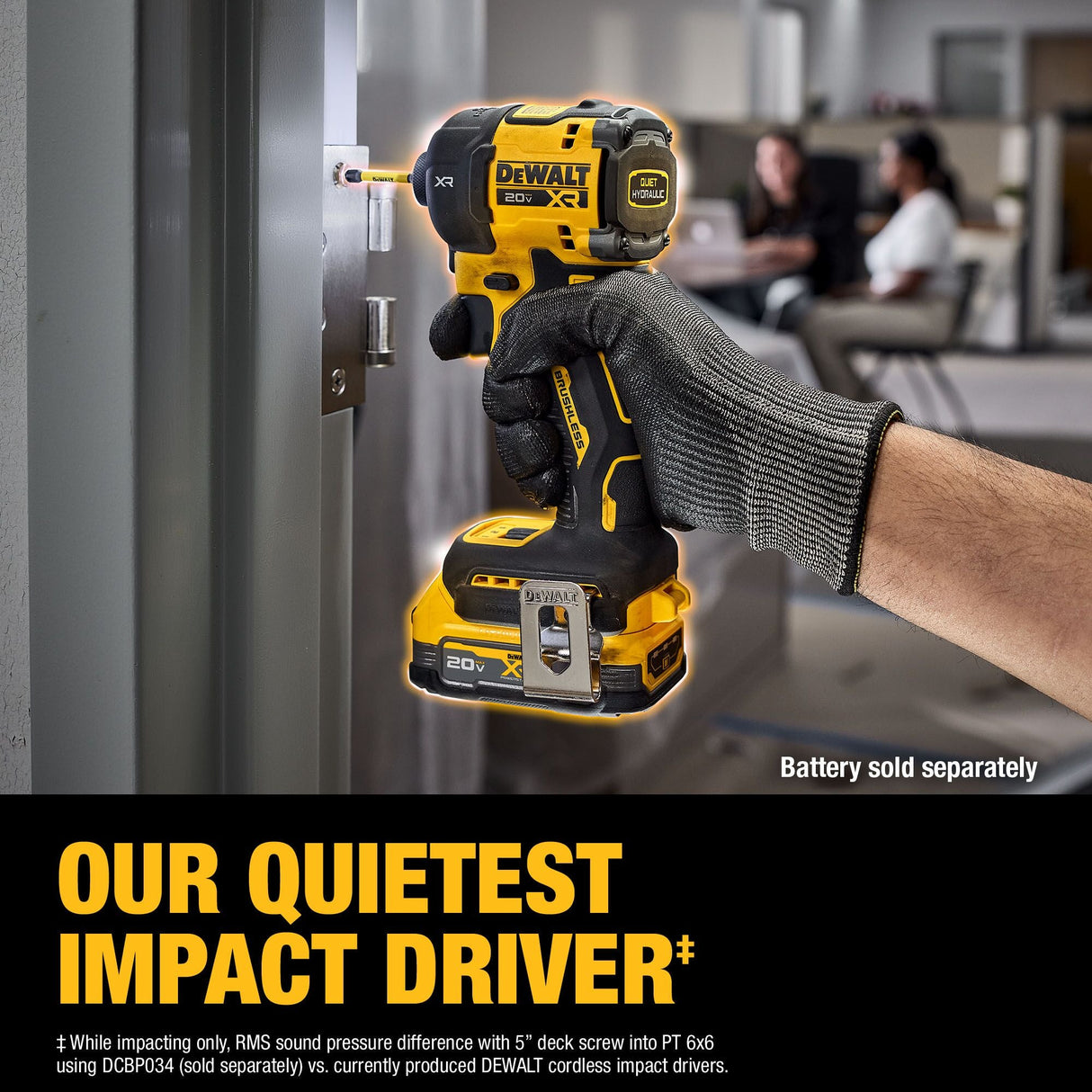 DEWALT DCF870B 20V MAX* XR® Brushless Cordless 1/4 in. Quiet Hydraulic Impact Driver (Tool Only) - Mississauga Hardware Centre Inc