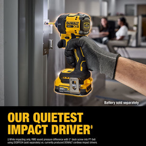 DEWALT DCF870B 20V MAX* XR® Brushless Cordless 1/4 in. Quiet Hydraulic Impact Driver (Tool Only) - Mississauga Hardware Centre Inc
