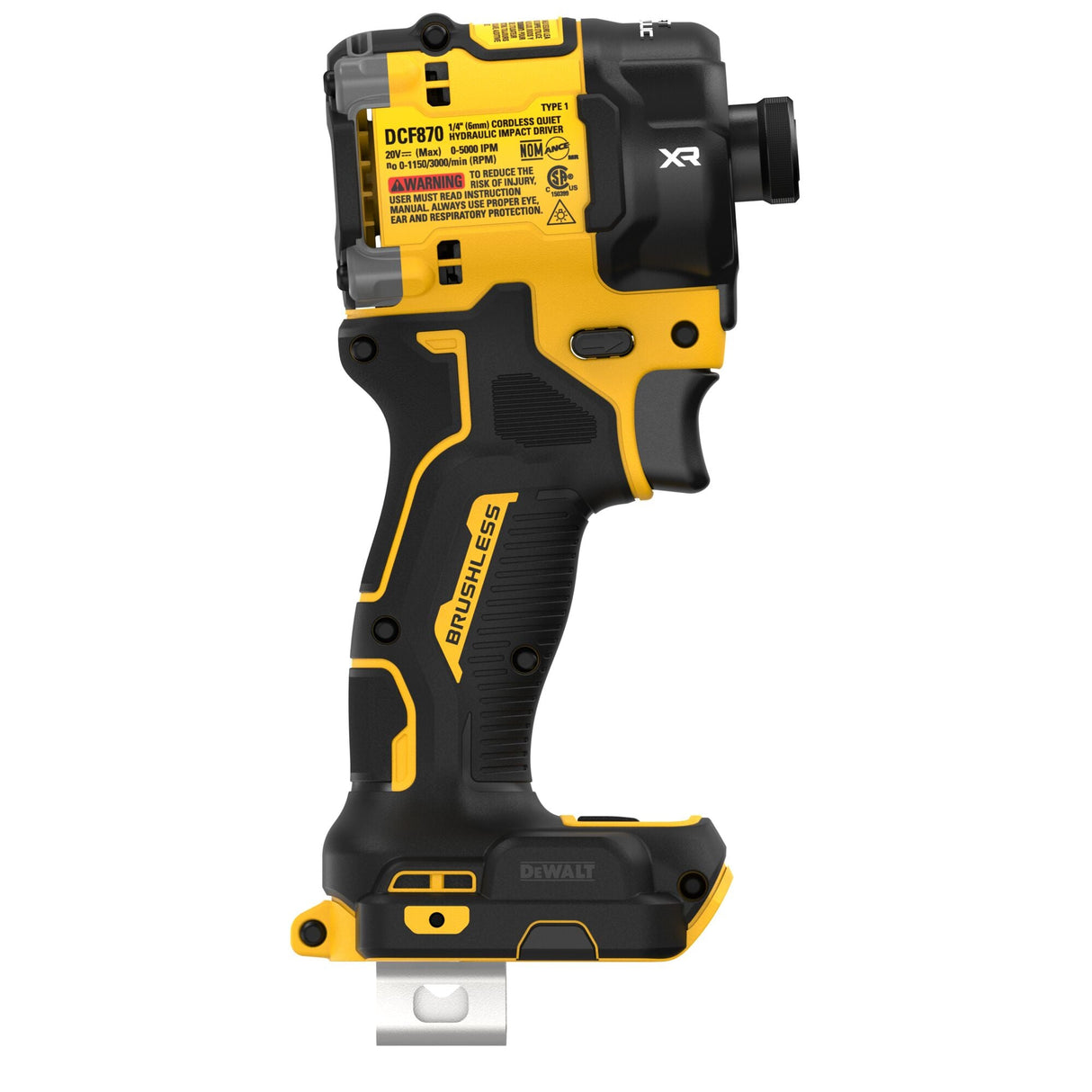 DEWALT DCF870B 20V MAX* XR® Brushless Cordless 1/4 in. Quiet Hydraulic Impact Driver (Tool Only) - Mississauga Hardware Centre Inc