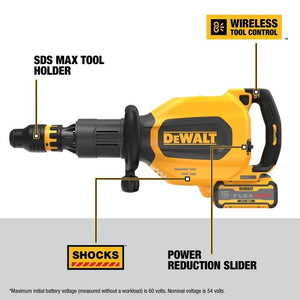 DEWALT DCH911Z2 60V MAX 27 LBS SDS MAX INLINE CHIPPING HAMMER - Mississauga Hardware Centre Inc