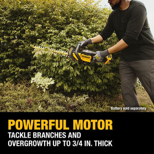 DEWALT DCHT821B 20V MAX* 22 in. Brushless Cordless Hedge Trimmer (Tool Only) - Mississauga Hardware Centre Inc