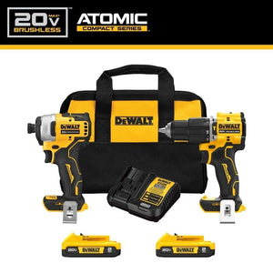DEWALT DCK226D2 20V MAX ATOMIC Lithium - Ion Compact 1/2 - inch Hammer Drill and Impact - Mississauga Hardware Centre Inc