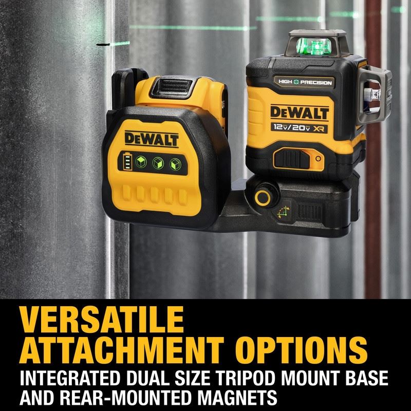 DEWALT DCLE34033D1 20V MAX XR 3 x 360 High Precision Green Laser - Mississauga Hardware Centre Inc
