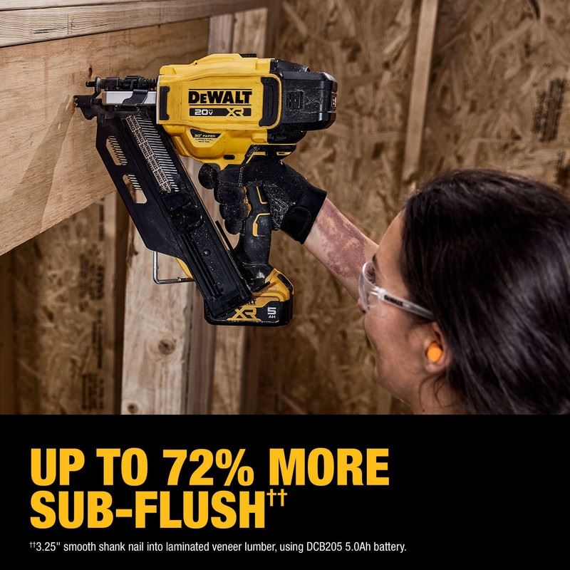 DEWALT DCN930P1 20V MAX Brushless Cordless 30 degree Paper Tape Framing Nailer Kit - Mississauga Hardware Centre Inc