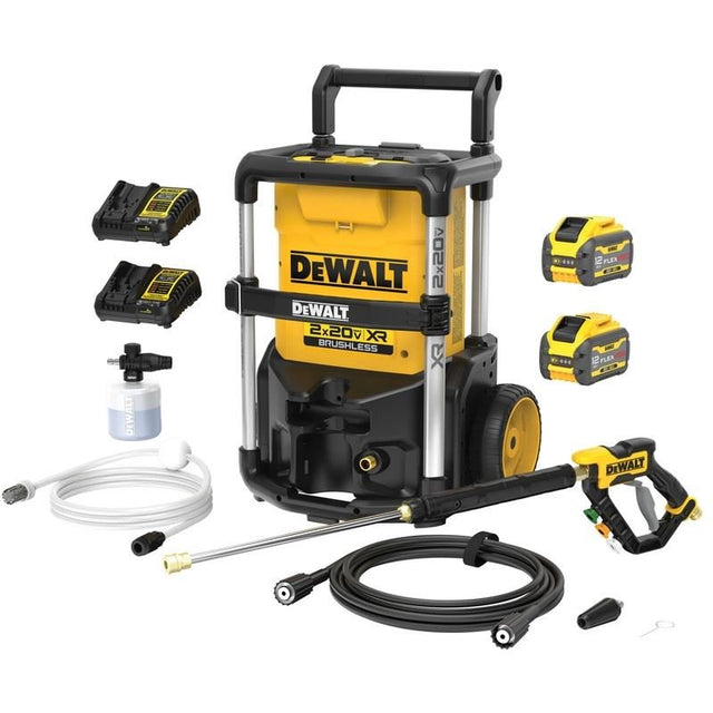 DEWALT DCPW1600Y2 2X20V MAX 1600 MAX PSI FLEXVOLT Brushless Pressure Washer Kit - Mississauga Hardware Centre Inc