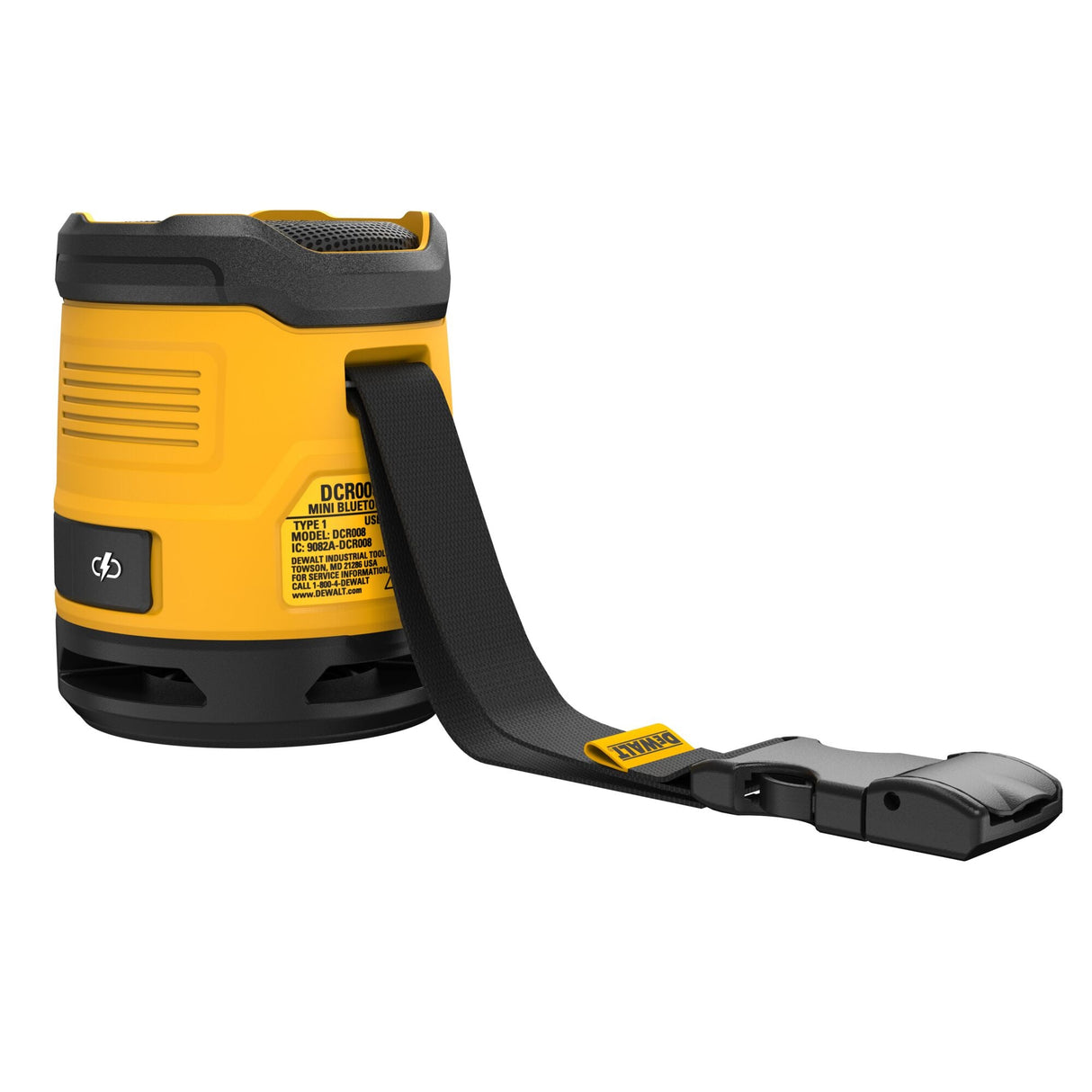 DEWALT DCR008 Rechargeable Mini Bluetooth® Speaker - Mississauga Hardware Centre Inc