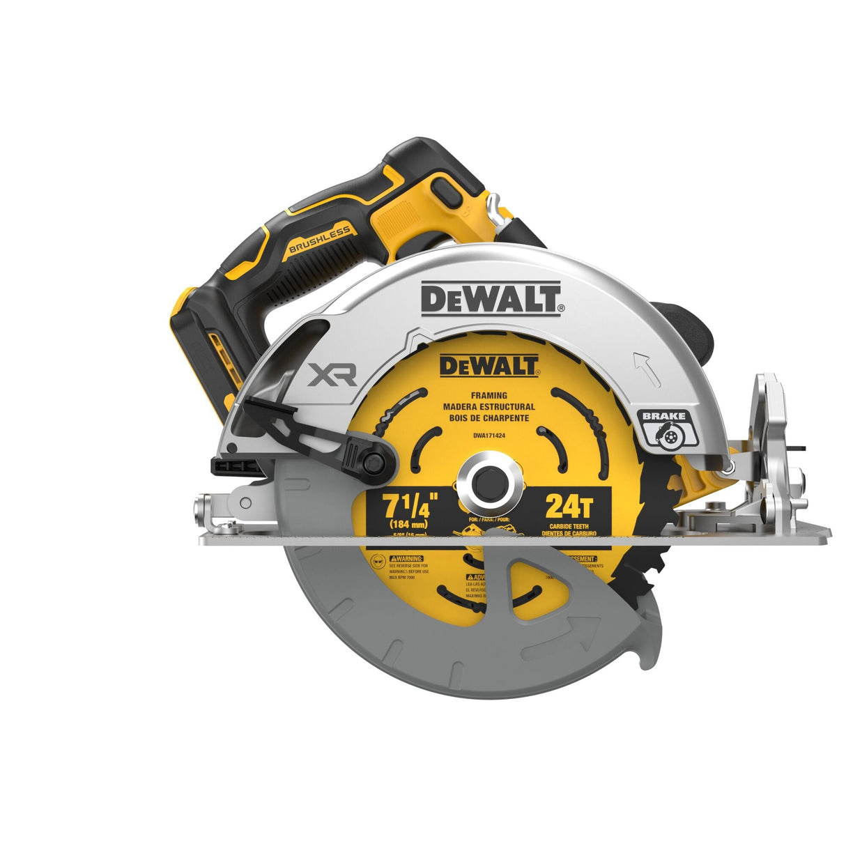 DEWALT DCS590B 20V MAX* XR® Brushless Cordless 7 - 1/4 in. Circular Saw (Tool Only) - Mississauga Hardware Centre Inc